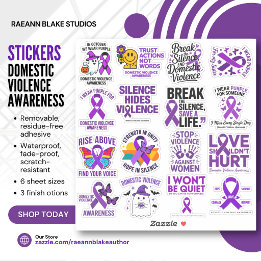Domestic Violence Awareness Vinyl Stickers