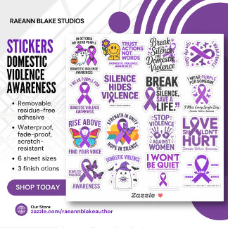 Domestic Violence Awareness Vinyl Stickers