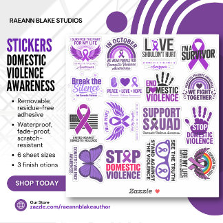 Domestic Violence Awareness Vinyl Stickers