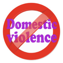 Domestic Violence: Break The Silence Classic Round Sticker