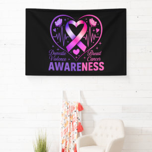 Domestic Violence Breast Cancer Awareness Banner