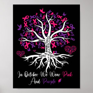 Domestic Violence Breast Cancer Awareness Month Ri Poster