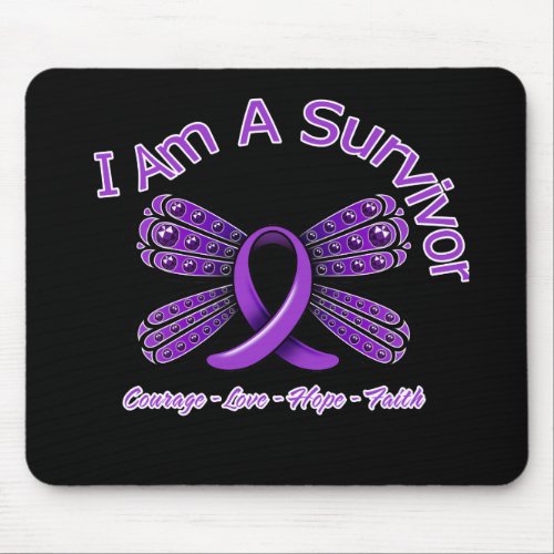 Domestic Violence Butterfly I Am A Survivor Mouse Pad