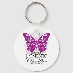 Domestic Violence Butterfly Keychain