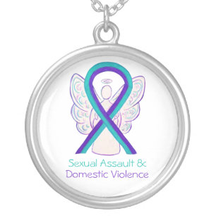 Domestic Violence & Sexual Assault Ribbon Necklace