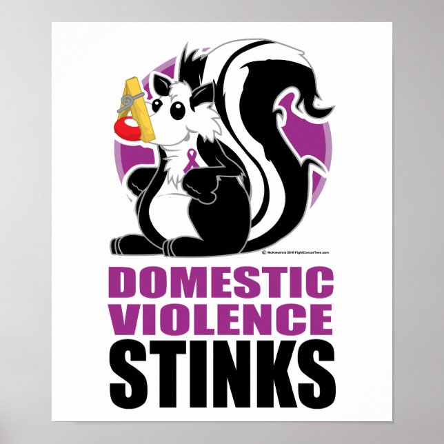 Domestic Violence Stinks Poster (Front)