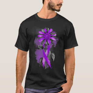 Domestic Violence Survivor Emotional Purple Wings  T-Shirt