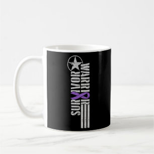 Domestic Violence Survivor - Purple Warrior Awaren Coffee Mug