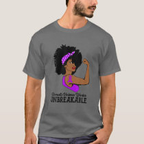 Domestic Violence Warrior Unbreakable Strong Woman T-Shirt