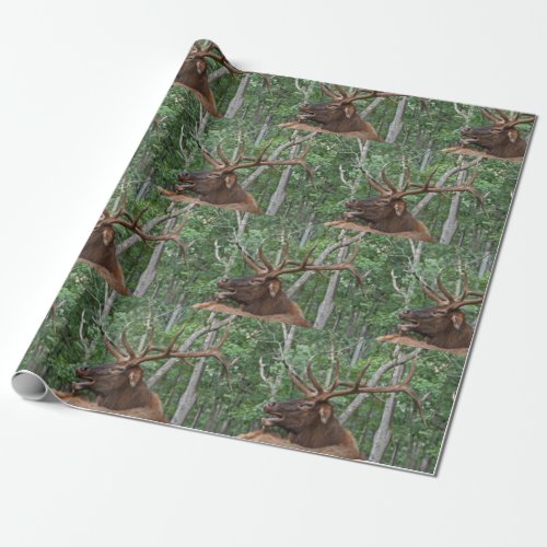 Dominant Bull Elk Wrapping Paper