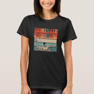 Dominate Or Drown Vintage Water Polo Sport Player 