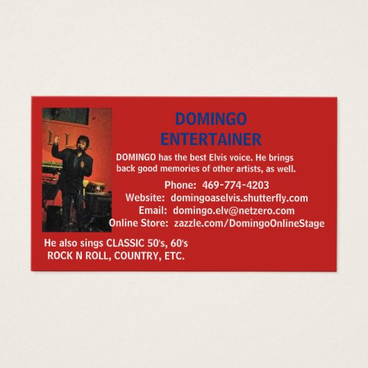 DOMINGO BUSINESS CARDS (Front)