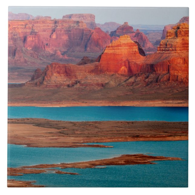 Dominguez Butte & Lake Powell, Utah Ceramic Tile (Front)