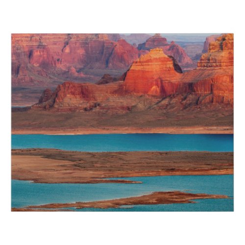 Dominguez Butte  Lake Powell Utah Faux Canvas Print