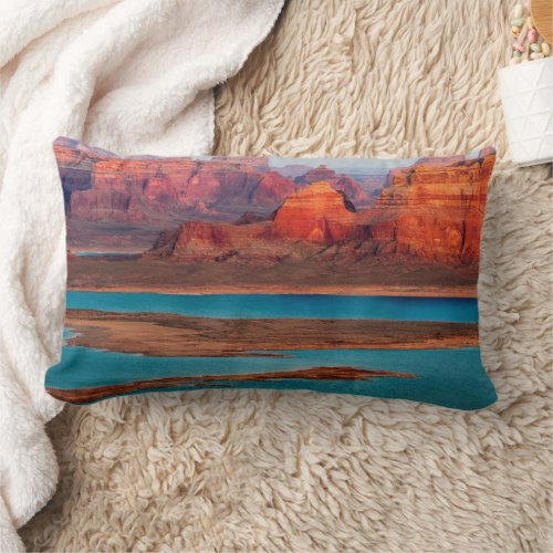 Dominguez Butte  Lake Powell Utah Lumbar Pillow