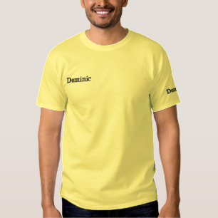 Dominic Embroidered First Name, T-Shirt