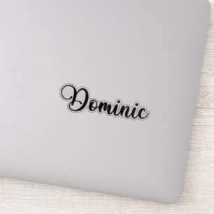 Dominic Name - Handwritten Calligraphy Sticker