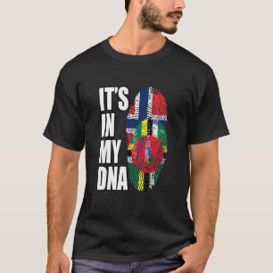 Dominica And Norwegian Mix DNA Flag Heritage T-Shirt