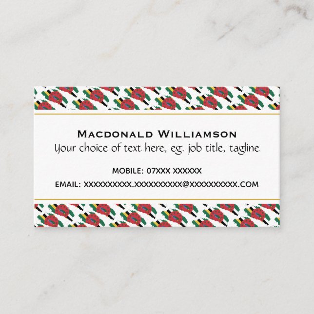 DOMINICA BUSINESS CARD (Front)