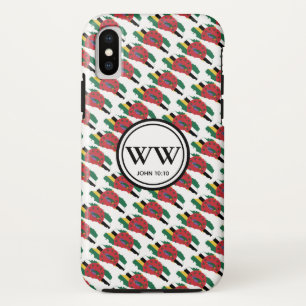 DOMINICA Christian Monogram Abundant Life iPhone XS Case