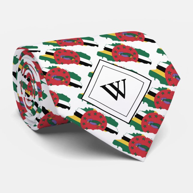 DOMINICA Christian Scripture Monogram Neck Tie (Rolled)