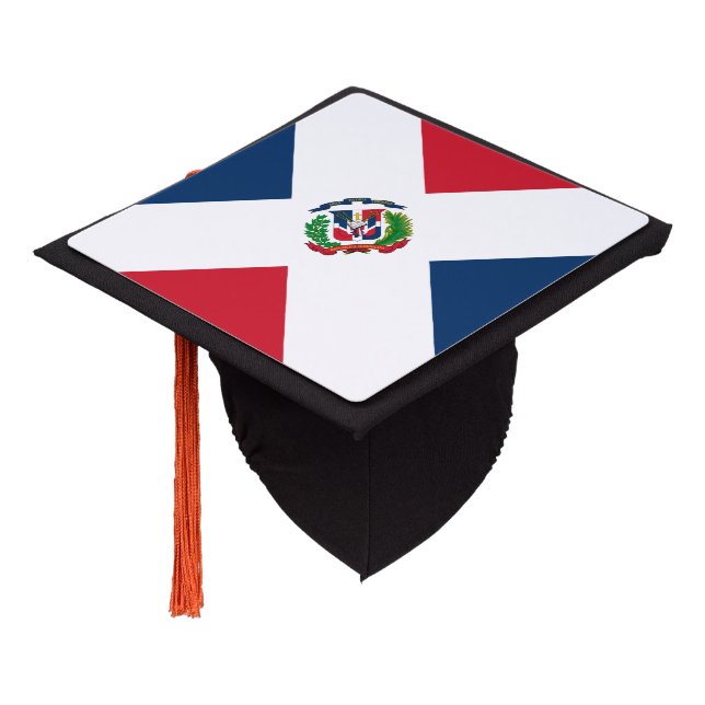 Dominica & Dominica Flag - Students /University Graduation Cap Topper (Angled)
