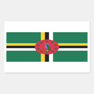 Dominica/Dominican Flag Rectangular Sticker