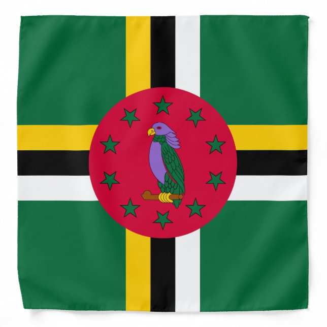 Dominica Flag Bandana (Front)