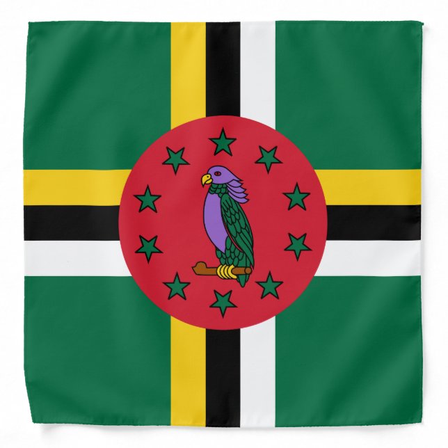 Dominica Flag Bandana (Front)