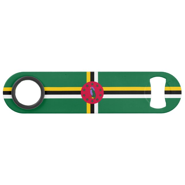 Dominica Flag Bar Key (Front (Horizontal))