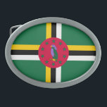 Dominica Flag Belt Buckle<br><div class="desc">Patriotic flag of Dominica.</div>