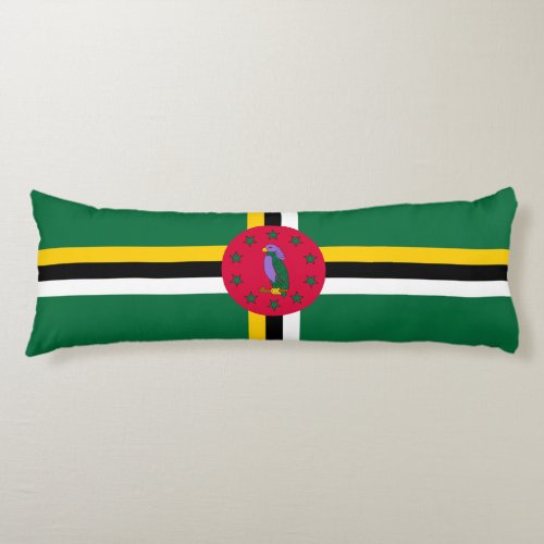 Dominica Flag Body Pillow