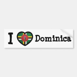 Dominica Flag Bumper Sticker