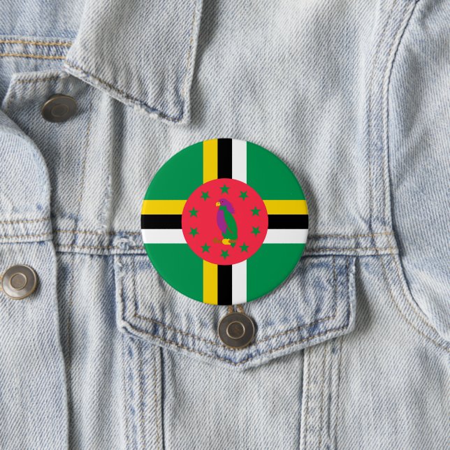 Dominica flag button (In Situ)
