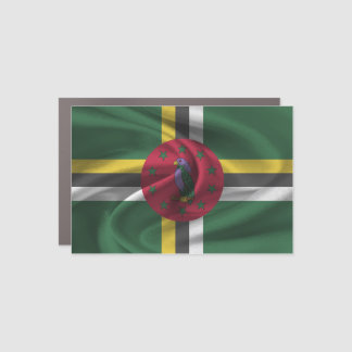 Dominica Flag Car Magnet