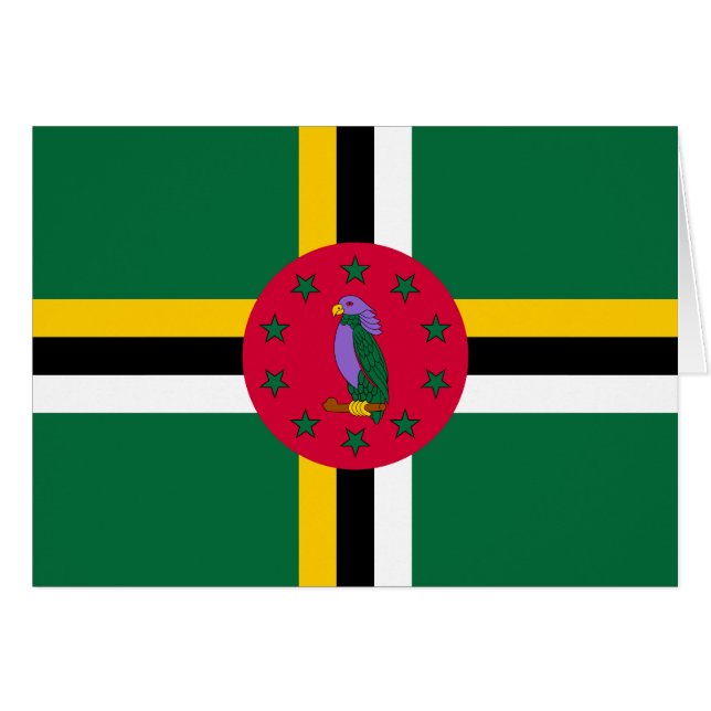 Dominica Flag Cards (Front Horizontal)