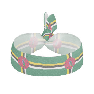 Dominica Flag Elastic Hair Tie