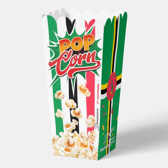 Dominica flag favor boxes (Back)