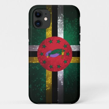 Dominica Flag Firework Iphone 11 Case by FlagWare at Zazzle