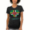Dominica Flag Heart