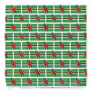 DOMINICA Flag Map Bandana