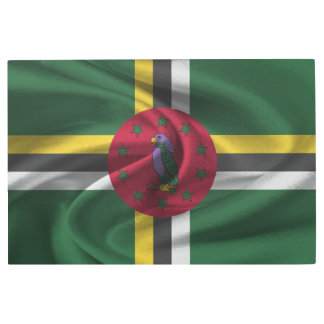 Dominica Flag Metal Print