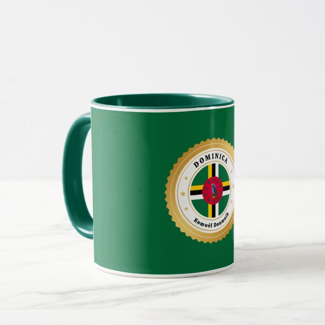 Dominica Flag Mug (Front Left)
