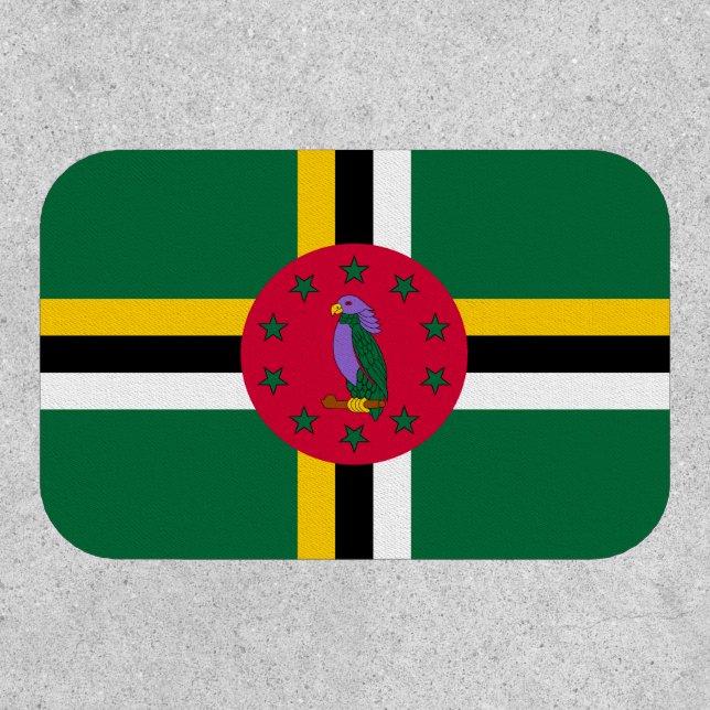 Dominica Flag Patch (Front)