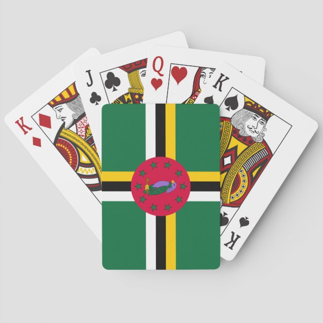 Dominica Flag Poker Cards (Back)