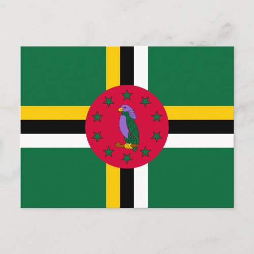 Dominica Flag Postcard