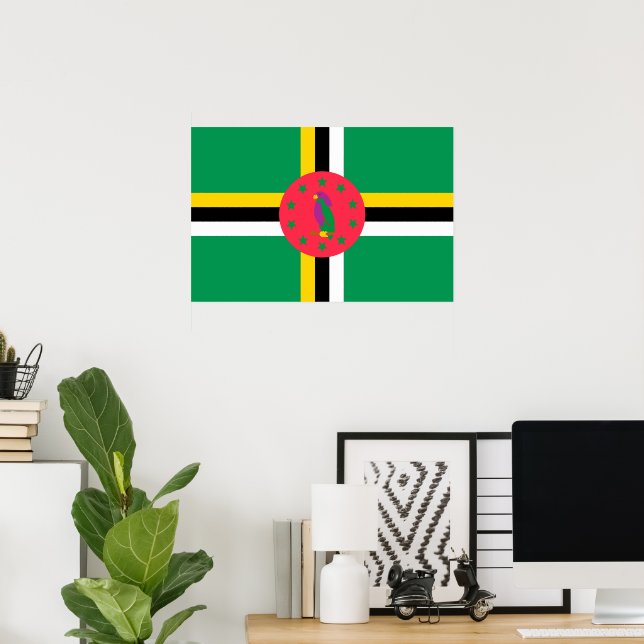 Dominica flag poster (Home Office)