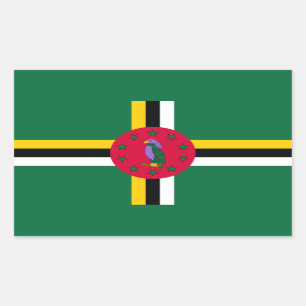 Dominica Flag Rectangular Sticker