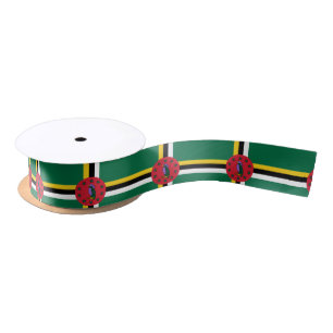 Dominica Flag Satin Ribbon