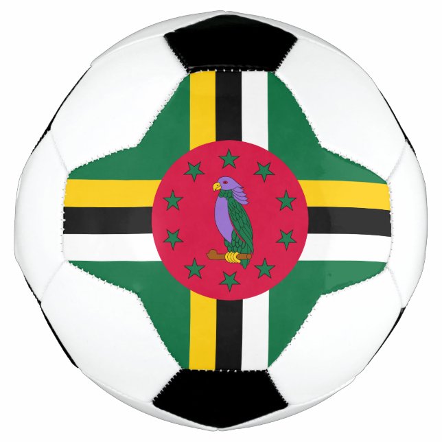 Dominica Flag Soccer Ball (Front)